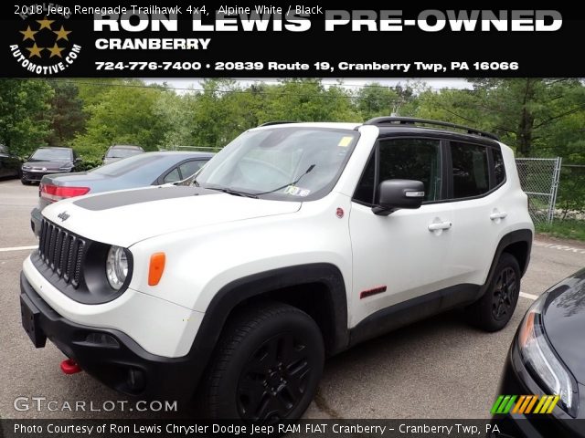 2018 Jeep Renegade Trailhawk 4x4 in Alpine White