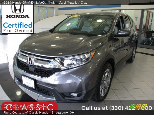2019 Honda CR-V EX-L AWD in Modern Steel Metallic