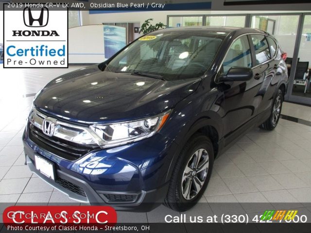 2019 Honda CR-V LX AWD in Obsidian Blue Pearl