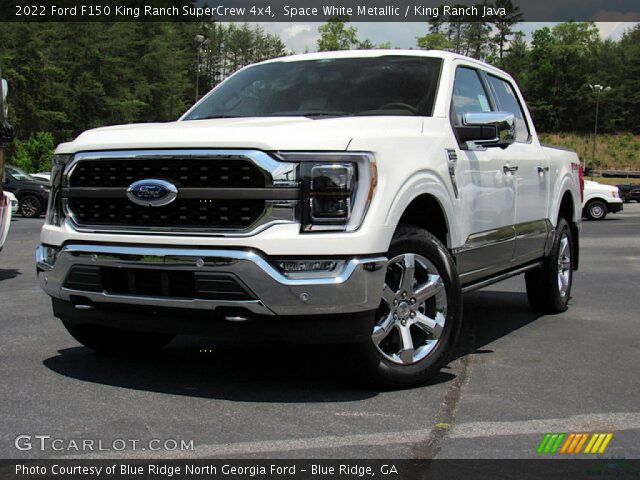 2022 Ford F150 King Ranch SuperCrew 4x4 in Space White Metallic