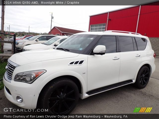 2014 Infiniti QX80 AWD in Moonlight White