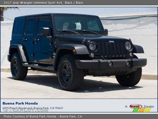 2017 Jeep Wrangler Unlimited Sport 4x4 in Black