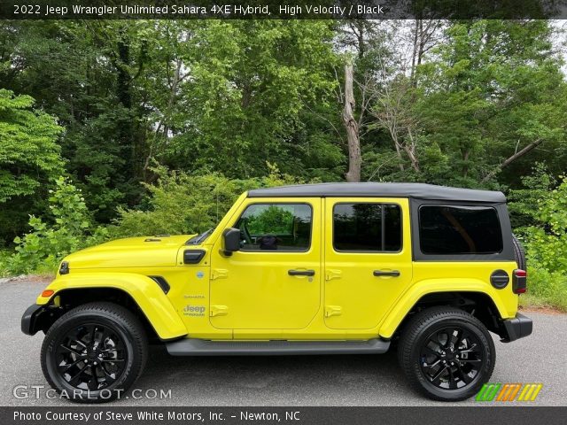 2022 Jeep Wrangler Unlimited Sahara 4XE Hybrid in High Velocity