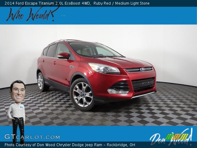 2014 Ford Escape Titanium 2.0L EcoBoost 4WD in Ruby Red