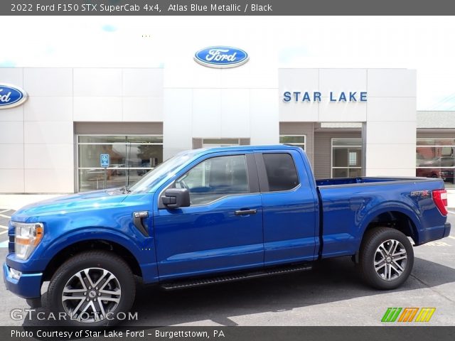 2022 Ford F150 STX SuperCab 4x4 in Atlas Blue Metallic