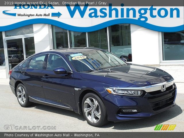 2019 Honda Accord EX-L Sedan in Obsidian Blue Pearl