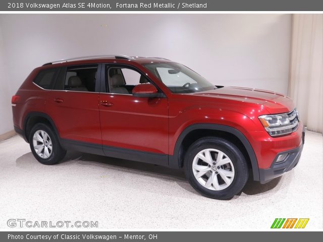 2018 Volkswagen Atlas SE 4Motion in Fortana Red Metallic