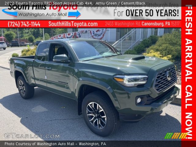 2022 Toyota Tacoma TRD Sport Access Cab 4x4 in Army Green