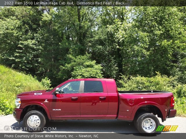 2022 Ram 3500 Laramie Mega Cab 4x4 in Delmonico Red Pearl