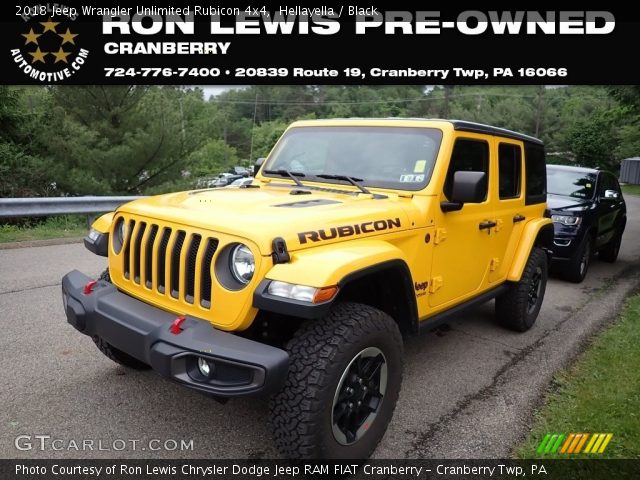 2018 Jeep Wrangler Unlimited Rubicon 4x4 in Hellayella