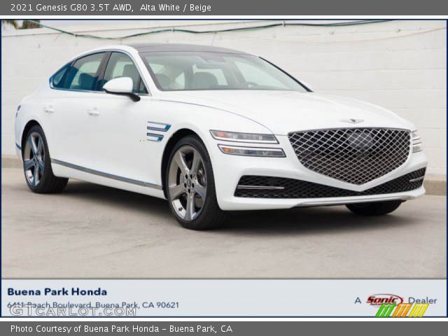 2021 Genesis G80 3.5T AWD in Alta White