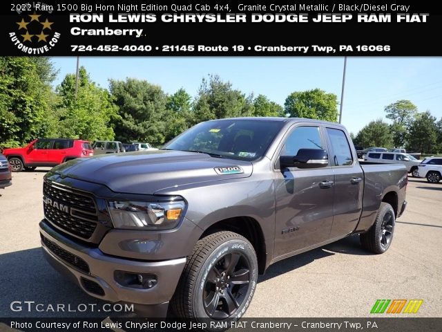2022 Ram 1500 Big Horn Night Edition Quad Cab 4x4 in Granite Crystal Metallic