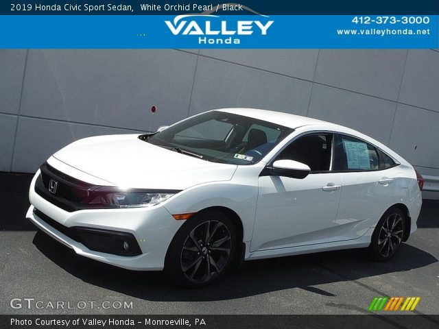 2019 Honda Civic Sport Sedan in White Orchid Pearl