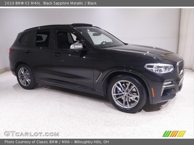 2019 BMW X3 M40i in Black Sapphire Metallic