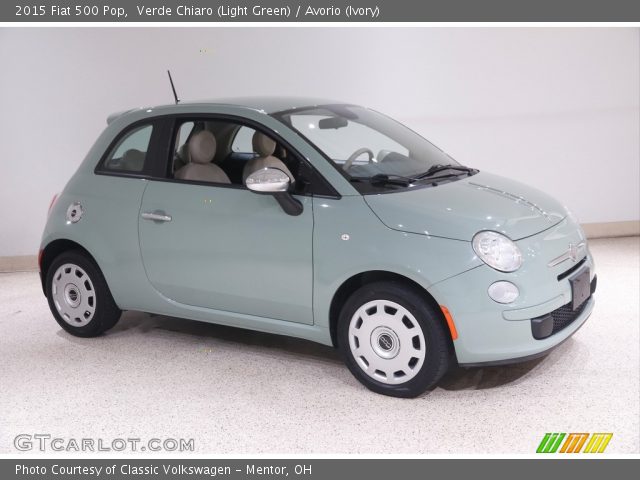 2015 Fiat 500 Pop in Verde Chiaro (Light Green)