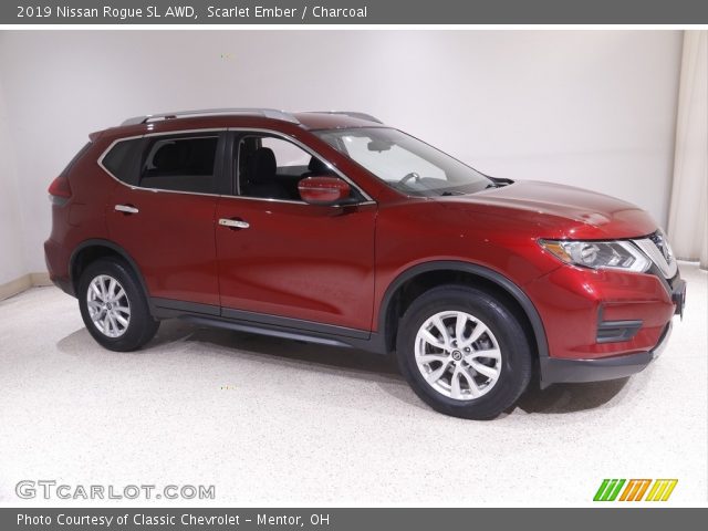 2019 Nissan Rogue SL AWD in Scarlet Ember