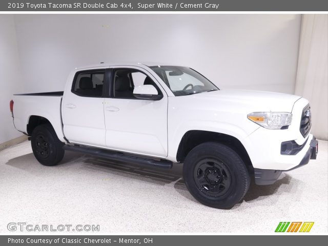 2019 Toyota Tacoma SR Double Cab 4x4 in Super White