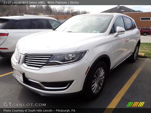 2016 Lincoln MKX Select AWD in White Platinum