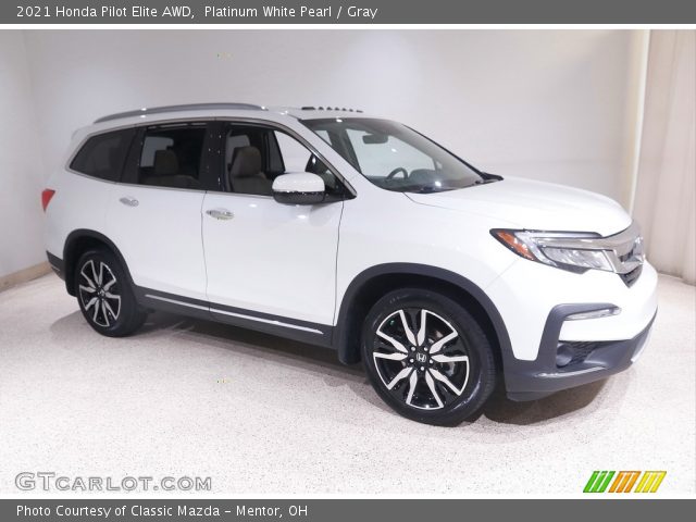 2021 Honda Pilot Elite AWD in Platinum White Pearl