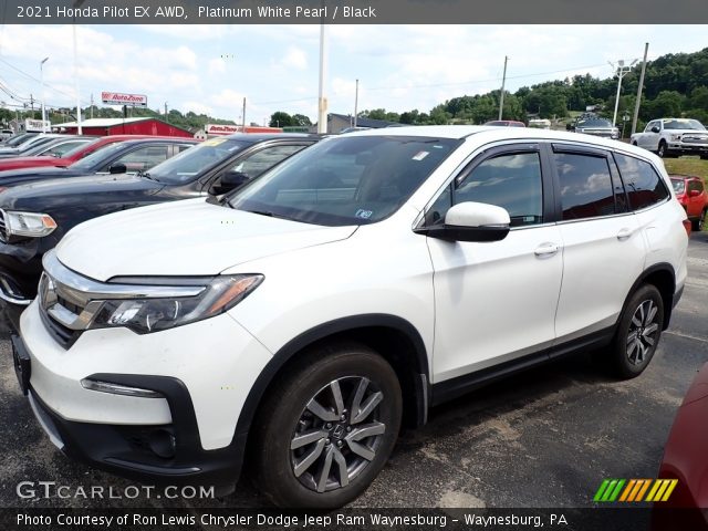 2021 Honda Pilot EX AWD in Platinum White Pearl