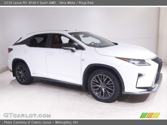 2016 Lexus RX 450h F Sport AWD in Ultra White