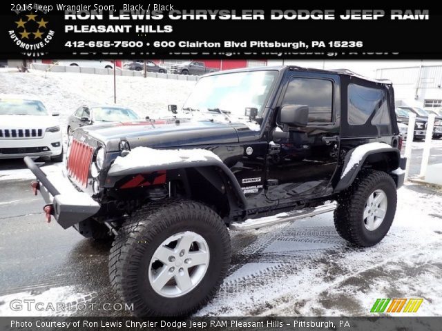 2016 Jeep Wrangler Sport in Black