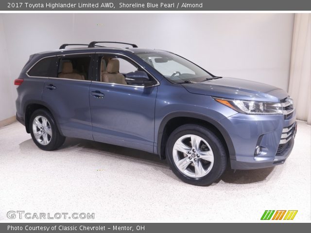 2017 Toyota Highlander Limited AWD in Shoreline Blue Pearl