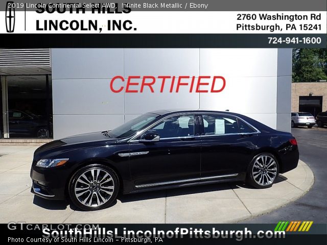 2019 Lincoln Continental Select AWD in Infinite Black Metallic