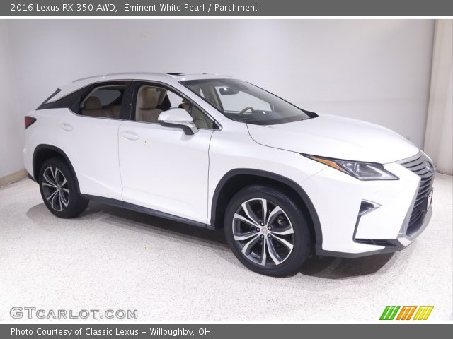 2016 Lexus RX 350 AWD in Eminent White Pearl