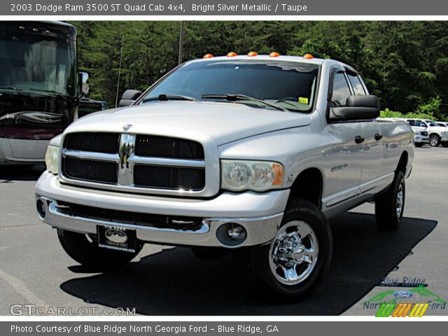 2003 Dodge Ram 3500 ST Quad Cab 4x4 in Bright Silver Metallic