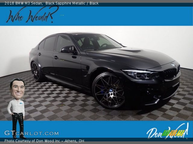 2018 BMW M3 Sedan in Black Sapphire Metallic
