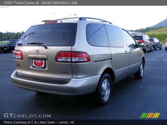 2003 Toyota Sienna LE in Desert Sand Mica