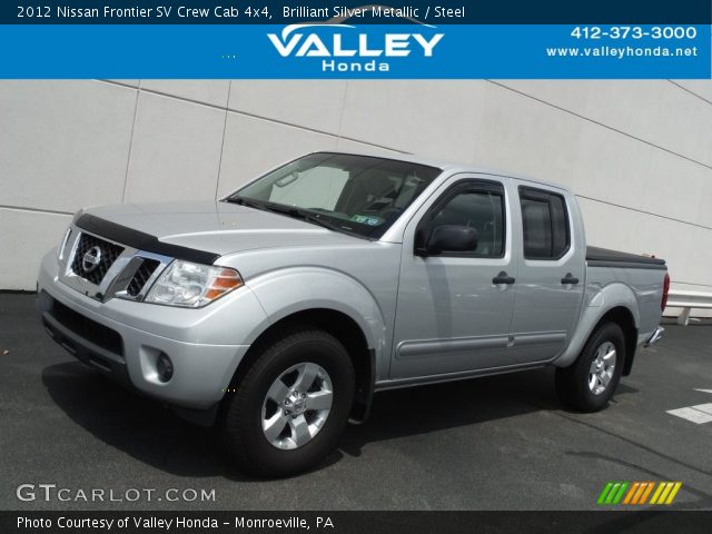 2012 Nissan Frontier SV Crew Cab 4x4 in Brilliant Silver Metallic