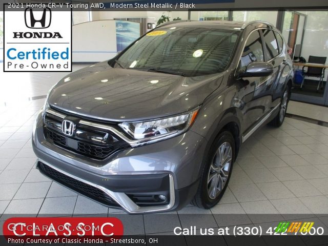 2021 Honda CR-V Touring AWD in Modern Steel Metallic