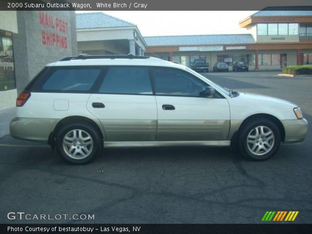 2000 Subaru Outback Wagon in White Birch