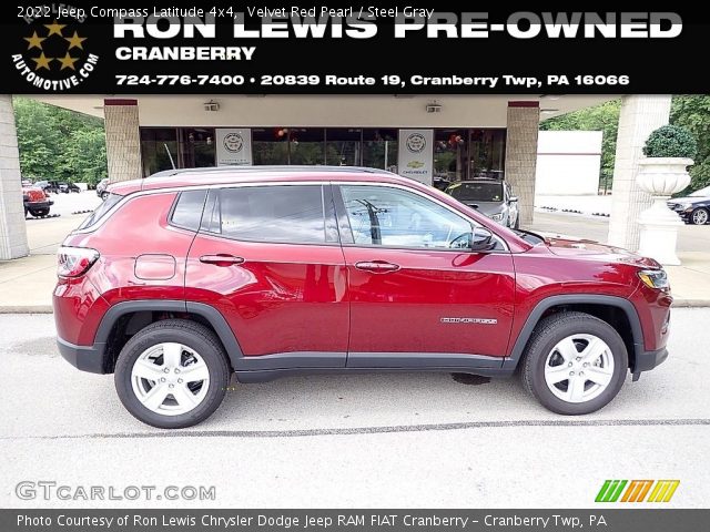 2022 Jeep Compass Latitude 4x4 in Velvet Red Pearl