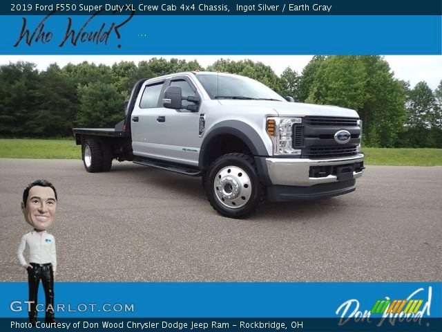 2019 Ford F550 Super Duty XL Crew Cab 4x4 Chassis in Ingot Silver