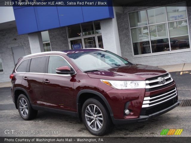 2019 Toyota Highlander XLE AWD in Salsa Red Pearl