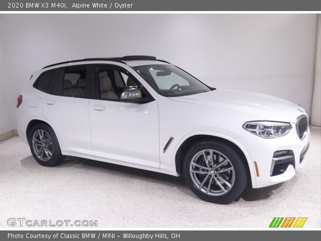 2020 BMW X3 M40i in Alpine White