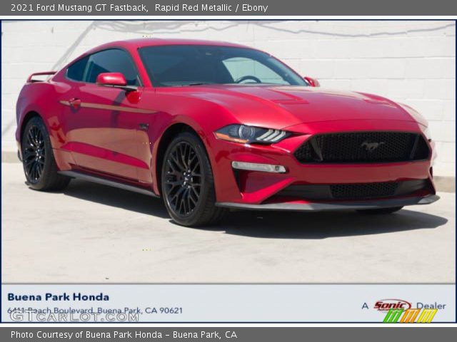 2021 Ford Mustang GT Fastback in Rapid Red Metallic