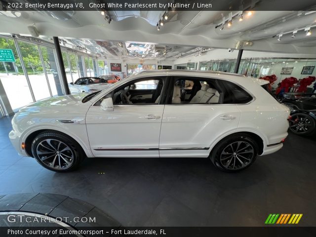 2022 Bentley Bentayga V8 in Ghost White Pearlescent by Mulliner