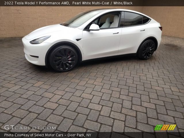 2022 Tesla Model Y Performance AWD in Pearl White Multi-Coat