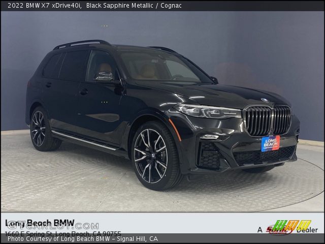 2022 BMW X7 xDrive40i in Black Sapphire Metallic