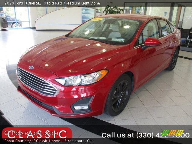 2020 Ford Fusion SE in Rapid Red