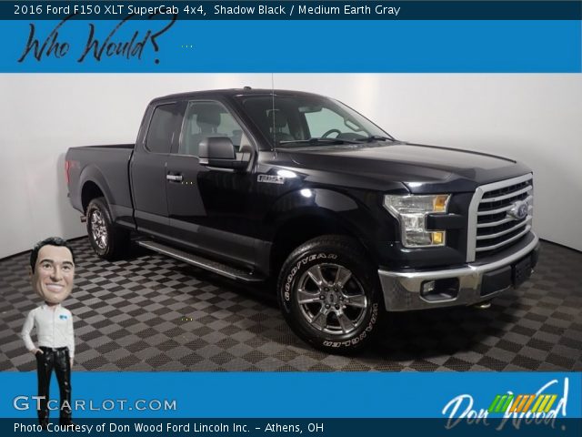 2016 Ford F150 XLT SuperCab 4x4 in Shadow Black