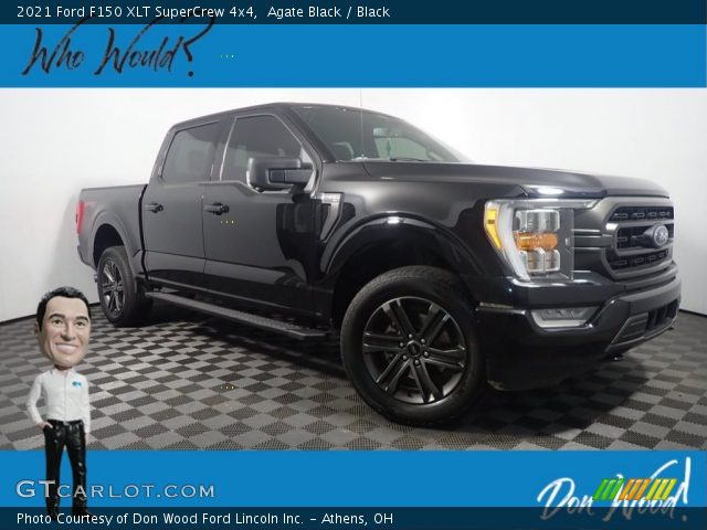 2021 Ford F150 XLT SuperCrew 4x4 in Agate Black