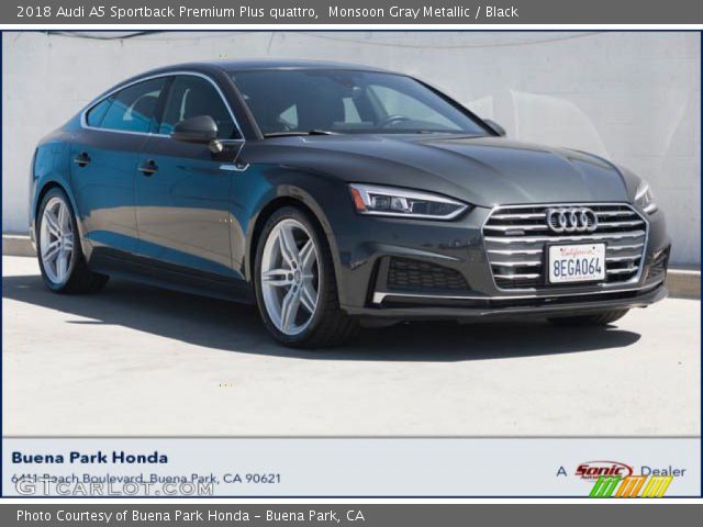 2018 Audi A5 Sportback Premium Plus quattro in Monsoon Gray Metallic