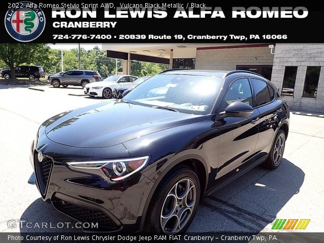 2022 Alfa Romeo Stelvio Sprint AWD in Vulcano Black Metallic