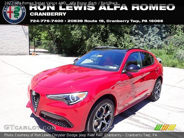 2022 Alfa Romeo Stelvio Veloce AWD in Alfa Rosso (Red)