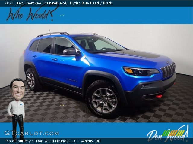 2021 Jeep Cherokee Traihawk 4x4 in Hydro Blue Pearl